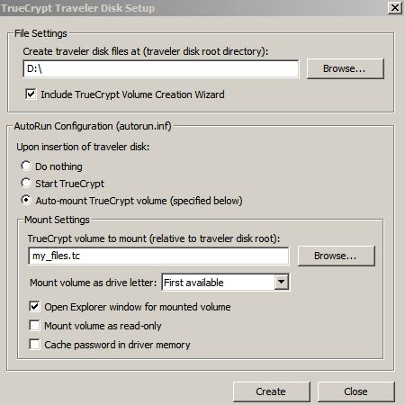 Creating the Travel Disk