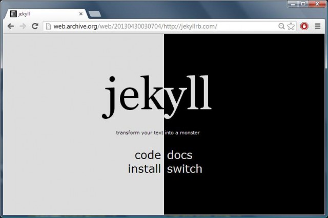 Old Jekyll Website