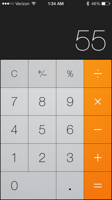 iPhone Calculator